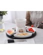 LIIT Pure White Ceramic Chocolate Fondue Set Simple Cheese Cheese Fondue Ice Cream Fruit Fire Boiler with Chassis Fondue Set with Melting Pot for Cheese White - B097RJYR9PA