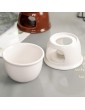 lijun Ceramic Chocolate Fondue Set Ice Cream Cheese Pot Set Porcelain Melting Pot - B08WWNRCBZK
