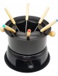 YUNSHAO Cheese Fondue pot Set | Chocolate Fondue Maker | Multifunctional Carbon Steel Melting Pot for Ice Cream Chocolate Cheese Color : Black - B08T1XBT7FT
