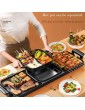 Bktmen Electric Bbq Grill And Hot Pot 2 In 1 Indoor BBQ Grill And Shabu Pot With Divider 2200W Separate Dual Temperature Control Capacity For 5-12 People Color : Package 1 - B09FJC3TP6Y