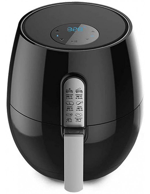 LYYAN Air Fryer Household Oil-free Electric Fryer Wide Temperature Control Smart Touch Screen French Fries Machine Black - B08RXYB1KFS