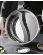 Portable Stainless Steel Hot Pot Cooker Extra Thick Divided Dual Sided Mandarin Duck Pan Chinese Yin Yang Pots for Induction Cooktop Gas Stove,30CM - B0B1ZDP9JFY