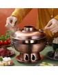 stores Shabu Hot Pot Thickened Stainless Steel Hotpot Charcoal Chinese Copper Hot Pot Old Beijing Style Hot Pot Chinese Fondue Pot Cookware Cookware Electric Hot Pot Color : Silver - B09LQQ19PVT