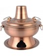 XD Designs Hot Pot Copper-Stainless Steel Traditional Charcoal Heated Soup Steam Boiler Kitchen Gadgets Cookware 32cm - B0B2J9696KE