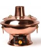 XINDONG Electric Fondues ，Electric Carbon Dual-purpose Pure Copper Hot Pot Meat Charcoal Warm Copper Pot Household Plug-in Copper Fire Boiler Color : Mandarin duck - B09SVBSHJFD