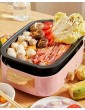 YNB 3-In-1 Indoor Electric Hot Pot 1200W Non-Stick Barbecue Frying Pan Portable Heated Small Takoyaki Maker Rice Cooker for Kitchen,White - B09Z9XDT5ZZ