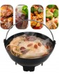 YNB Japanese Single Small Hot Pot 360 Degree Circulating Heating Shabu Shabu Cast Iron Roasting Pan Portable Cooker for Travel - B0B24DGTC9W