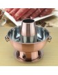 YZMY Hot Pot Saucepans Electric Hot Pots Electric Fondues 1.8 Liters Stainless Steel Hot Pot Chinese Fondue Lamb Chinese Charcoal Hotpot Outdoor Cooker Picnic Cooker-Red Copper - B08CB7H1F1U