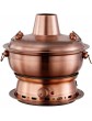 ZFQZKK 304 Stainless Steel Copper Hot Pot Electric Charcoal Dual-Purpose Fire Boiler Plug-in Old-Fashioned Charcoal Hot Pot Split Detachable Design fondue sets - B09BF81SZTB