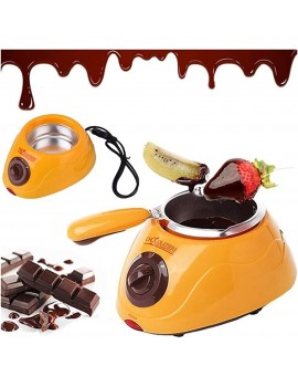 ZHANGZHI Cholcolate Melting Electric Fondue Pots Homemade Cheese Dairy Melter Candy Melt Machine Cookware DIY Kitchen Handmade Tools Color : Yellow - B09HV498QJE