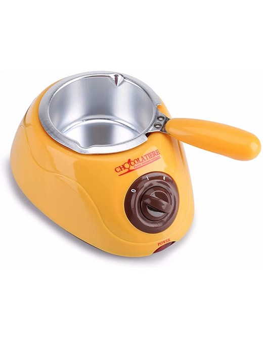 ZHANGZHI Cholcolate Melting Electric Fondue Pots Homemade Cheese Dairy Melter Candy Melt Machine Cookware DIY Kitchen Handmade Tools Color : Yellow - B09HV498QJE