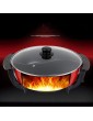 ZHGYD Shabu Shabu Hot Pot Electric Fondue Double Handle and Partition Design Stew Boil Dual Use - B09SBBV1S4B