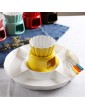 Amiao 200ML Chocolate Fondue Sets With 4 Color Forks Ceramic Melting Pot Snack Bowl Mini Chocolate Pot For Tea Cheese Chocolate - B08T9J88B5S