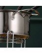 Buding Stainless Steel Melting Pot 10PCS Multifunctional Ice Cream Chocolate Cheese Hot Pot Melting Pot Fondue Set Kitchen Accessories - B08RHSN3JHS