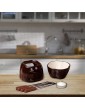 Ceramic Meat Cheese Chocolate Fondue Set Free 4 forks 4 candles Brown - B08X1WNTDQU