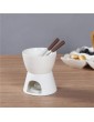 ChangHua1 Home Cooking Ceramic Chocolate Cheese Fondue Set without Candles - B08NSK9H9YD
