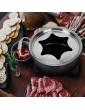 Chocolate Cheese Fondue Pot Set: with Fondue Forks Cups and Rack Portable Stove for Chocolate Cheese - B09P13QF3HS