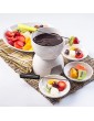Chocolate Fondue Set Ceramic Fondue Cheese and Chocolate Sets with 4 Colour Coded Fondue Forks - B09P5B82VHA