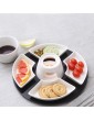 Chocolate Fondue Set Melted Chocolate with Plates 4 Pieces Ceramic Stainless Steel Forks Easy To Use And Clean Long-Lasting - B0968HMZKVG