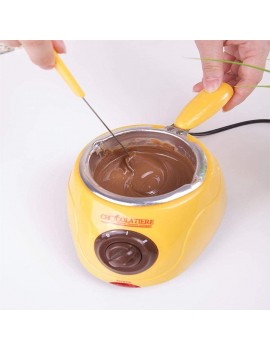 Groust Chocolate Fondue Set Chocolate Melter Many Accessories Electric Praline Melting Pot Melter Machine Nice Practical Kitchen Tool with Mini DIY Mould Set Chocolate Melting Pot - B088ZQ8HXZI