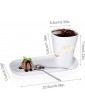 Hcyx Ceramic Fondue Set with 2 Forks Chocolate Dipping Set Suitable for Cheese Chocolate Fondue Sets Marshmallow Burner - B09N95598YK