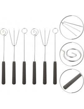 Luxshiny 12 Pcs Chocolate Dipping Tools Chocolate Dipping Forks Candy Dipping Forks Dipping Tools for Chocolate Candy Fruits - B09PDSTNLJR