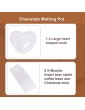 ONE-KWH Double Chocolate Melter Electric Praline Melting Pot Melter Machine with Mold Nice Practical Kitchen Tool Chocolate Fondue Set for Cheese Candy Making DIY Baking Supplies,Pink - B09SG4S3JDT