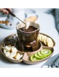 PANJAZE Ceramic Fondue Set Chocolate Fondue Pot with Snack Bowl and Forks for Chocolate Fondue or Cheese Fondue Chocolate and Tapas Idea Color : A - B092ZS8PMHL