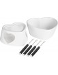 Premier Housewares Venus Fondue Set-Dolomite-White Stainless Steel 13 x 15 x 7 cm - B01BQCECJKS