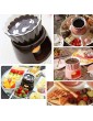 YQYMX Ceramic Fondue Set Chocolate Dipping Set With 4 Forks Suitable For Cheese Chocolate Meat Tea Light Heated -200ML-pink - B0B1HD63KMS