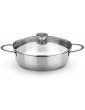 Braisogona Ancora 18 10 Stainless Steel Low Casserole Dish 26 cm Silver - B00KBOLR2UT