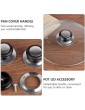 Cabilock 4pcs Pot Lid Knob Kitchen Cookware Lid Replacement Knobs Saucepan Lid Pot Holding Handles - B08NJN5QYTQ