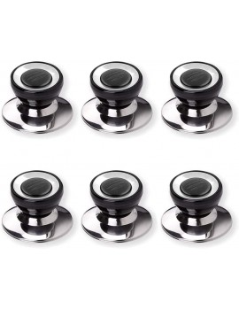 6 Pieces Kitchen Cookware Lid Handles Pot Handles Knobs Pan Lid Knobs Knob Handle Cookware Lids with 6 Screws and 6 Washers Used for Most Pot Lid Replacement Knobs - B092VVMPN1T