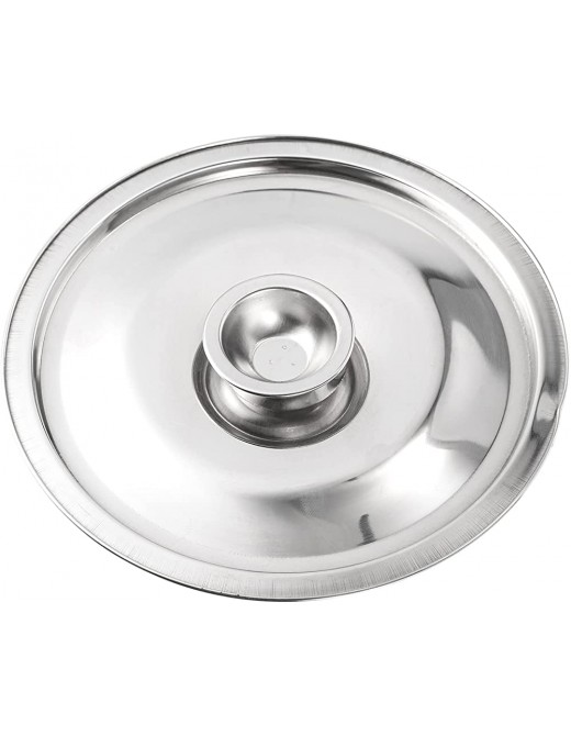 Angoily Stainless Steel Cover Bowl- 6.3in Universal Lid for Pots Small- Mini Pan Lid Bowl Covers Reusable with Handle in Ring for Pot and Pans - B0B1DVKSC2J