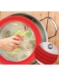 BoBoHome Universal Lid For Pots Pans Tempered Glass With Heat Resistant Silicone Rim Cooking Pot Lid Fits Cookware-16-18-20Cm - B08RNWBH93S