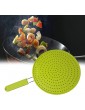 Brasse Anti Spill Lid Cover Silicone Pot Pan Cover Spill-Proof Splash Resistant Drain Sink Protection Mat Cushion Lid Black - B0989Z7K6PP