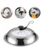 Cabilock Stainless Steel Pot Lid Universal Pot Lid Long Handle Pot Lid Cheese Melting Dome Kitchen Cookware Accessories - B09G2W4KH7Z