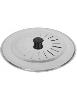 EUROXANTY® Lid for pans and pots | Multi-purpose lid | Anti-splash lid | Lid with ergonomic handle | Various diameters | Metal lid | 36 cm - B09ZLQVTZNN