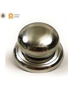 Castey Glass Lid with Silicone Ring and Steel Knob 24 cm 30 x 24 x 30 cm - B007PRCMAWW