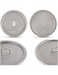 finessCity Titanium Universal Lid fit All 4.5 to 5.5 Diameter Cup Pot & Pan | It is Compatible with 1.2L 800ml and 400ml Cookware | Fit All Three and lot of Other Different Size Cups Pot & Pan - B07RH689ZPZ