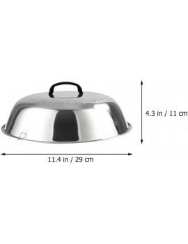 Happyyami Stainless Steel Pot Lid Frying Pan Cover Steamer Pot Lid for Cookware Cooking Skillet Pot Frying Pan - B0B1QC1V21P