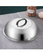 Happyyami Stainless Steel Pot Lid Frying Pan Cover Steamer Pot Lid for Cookware Cooking Skillet Pot Frying Pan - B0B1QC1V21P