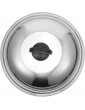 HEMOTON Stainless Steel Pot Lid Metal Cookware Lid Glass Window Replacement Lid for Kitchen Pot Pan Cookware 32cm - B092H6YGMLN