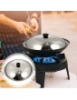Kichvoe Stainless Steel Pot Lid Cooking Wok Pan Lid Anti Oil Splashing Pot Cover Dome Wok Cover for Frying Wok Pot Pan and Cookware 34CM - B0B2WFB2H1J
