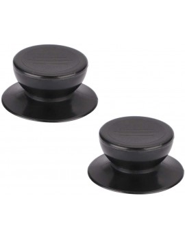 Lid Knobs Pans Pots Cover Grip Lids Fixing Replacement Heat Resistance Plastic Knob Handle for Kitchen Bakeware Assessories Cover Black 2 55mm - B087C7GYC6I