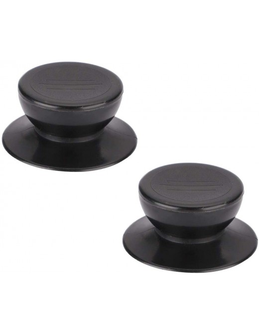 Lid Knobs Pans Pots Cover Grip Lids Fixing Replacement Heat Resistance Plastic Knob Handle for Kitchen Bakeware Assessories Cover Black 2 55mm - B087C7GYC6I