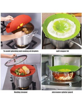 liuxingran Boil-Stop Silicone Cover Silicone Anti Overflow Cover Pot Lid High Temperature Kitchen Gadgets for Cooking Pot Cover Spill Proof Accessories Tools 3PCS - B09YD1ZTJ4C