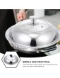 Luxshiny 30cm Universal Pans Pots Lid Cover Stainless Steel Frying Pan Cover with Cool Handle Glass Cookware Lids Cooking Dome Cover Pot Lids Replacement - B09YTGVZJ7R