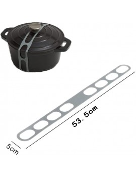 OOTDAY Lid Latch The Reusable Universal Lid Securing Strap Lid Latch Strap for Cookware Silicone Lid Securing Strap for Casserole Dishes Pots Pans and More - B09W5PMPZ4B