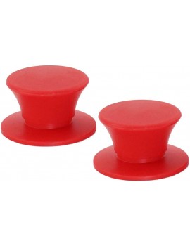 Pot Lid Knob Silicone Universal Pot Lid Cover Knob Handle Kitchen Cookware Lid Replacement Red 2Pcs - B08BFZDQGJW